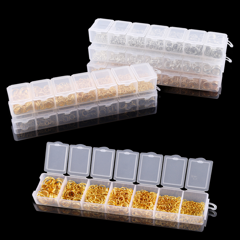 Jump Ring Assorted - 1370PCS/Set Mixed Metal Open Jump Rings