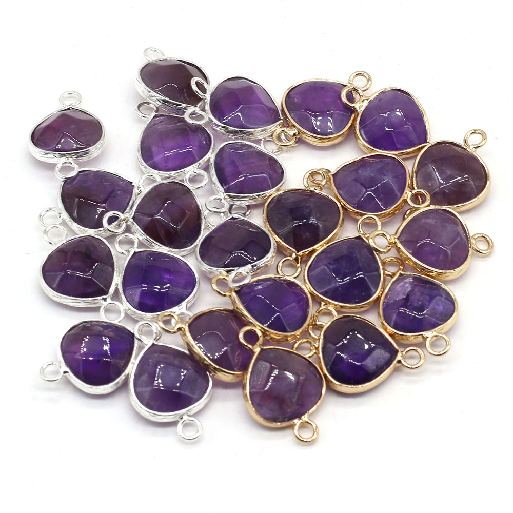 Jewelry Making With Stones - 2pcs Natural Stone Connectors Fat Water