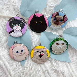 10pcs cartoon animal cat ename - đánh giá và giá Jewelry Making Party