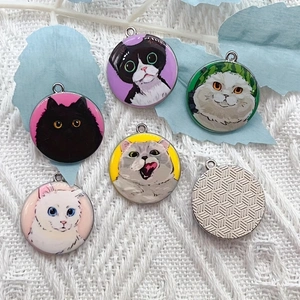 10pcs cartoon animal cat ename - đánh giá và giá Jewelry Making Party