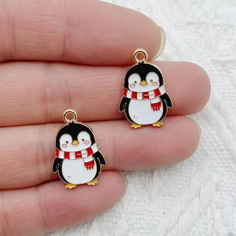 10pcs Cartoon Penguin Panda DI - đánh giá và giá Jewelry Making Party