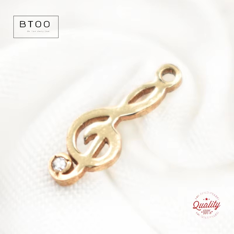 14K Gold Filled Musical Note C - đánh giá và giá Jewelry Making Notes