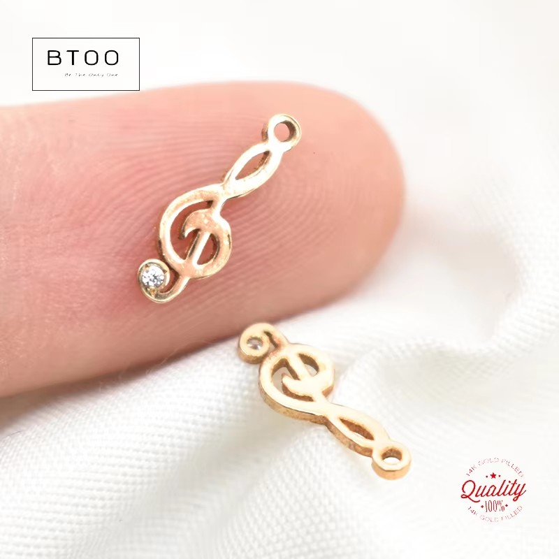 14K Gold Filled Musical Note C - đánh giá và giá Jewelry Making Notes