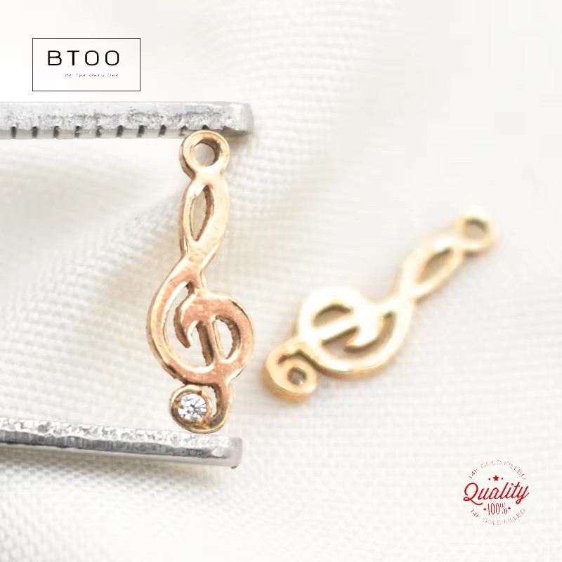 14K Gold Filled Musical Note C - đánh giá và giá Jewelry Making Notes