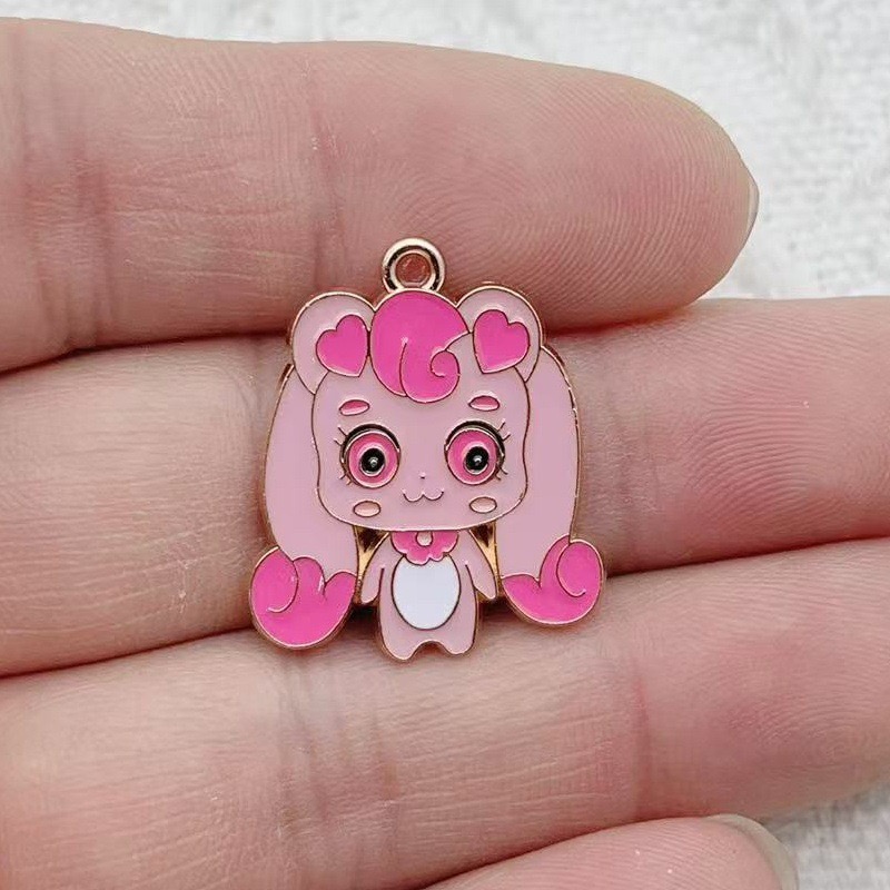 10pcs Cartoon Cute Drip Oil Al - đánh giá và giá Jewelry Making Party