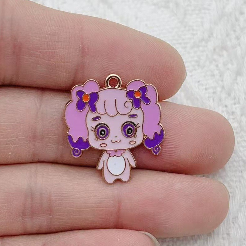 10pcs Cartoon Cute Drip Oil Al - đánh giá và giá Jewelry Making Party