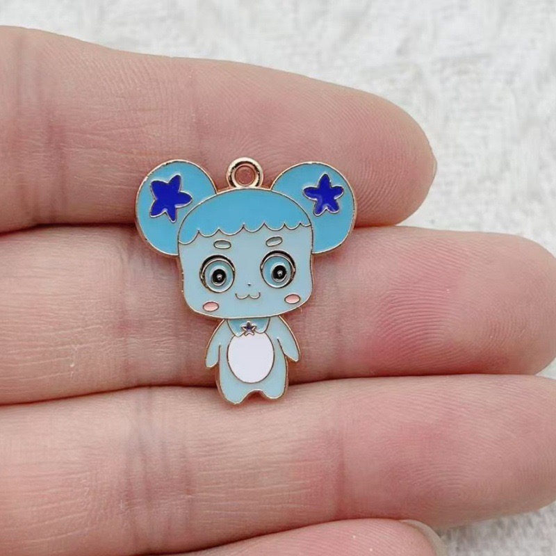 10pcs Cartoon Cute Drip Oil Al - đánh giá và giá Jewelry Making Party