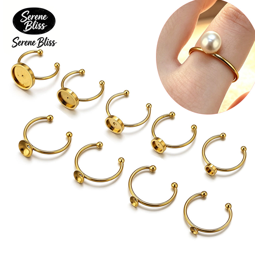 10pcs Stainless Steel Round Ad - đánh giá và giá Jewelry Making With Stones