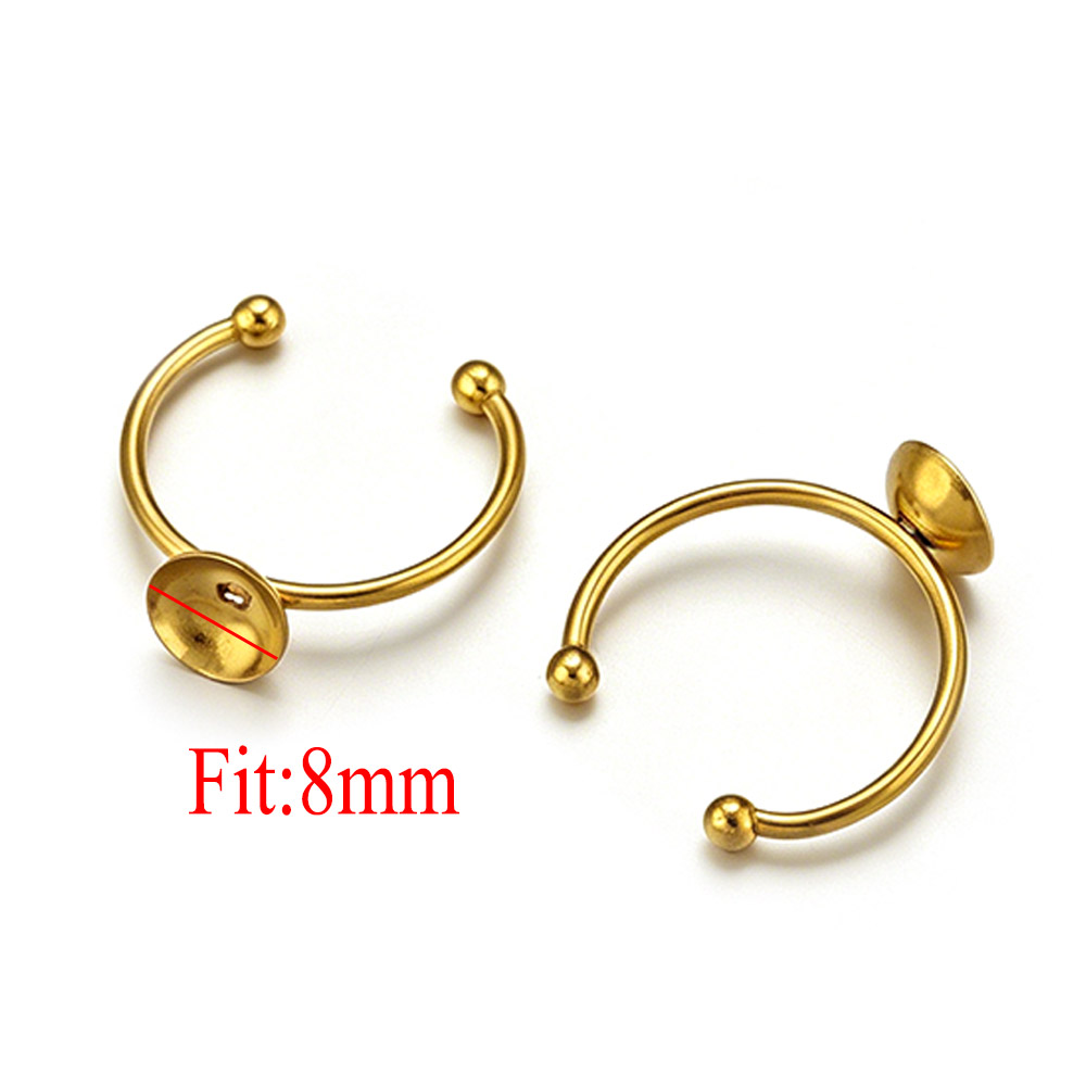 10pcs Stainless Steel Round Ad - đánh giá và giá Jewelry Making With Stones