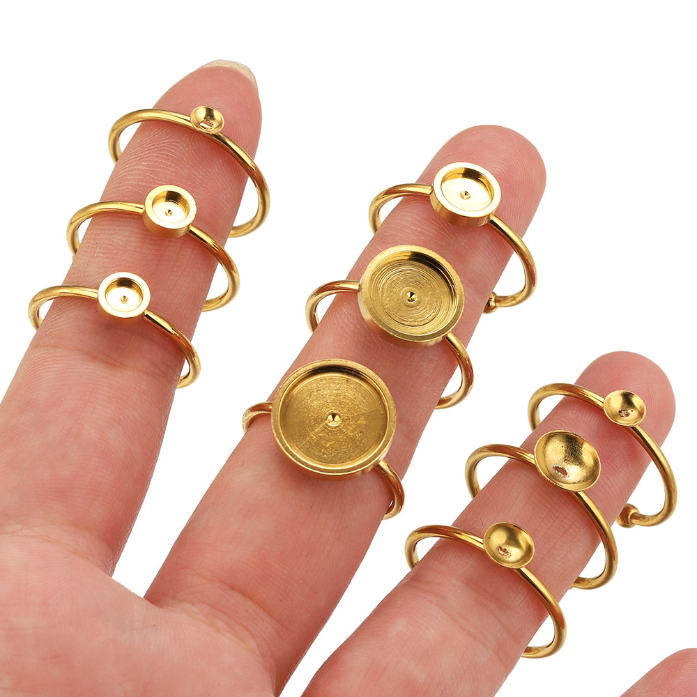 10pcs Stainless Steel Round Ad - đánh giá và giá Jewelry Making With Stones
