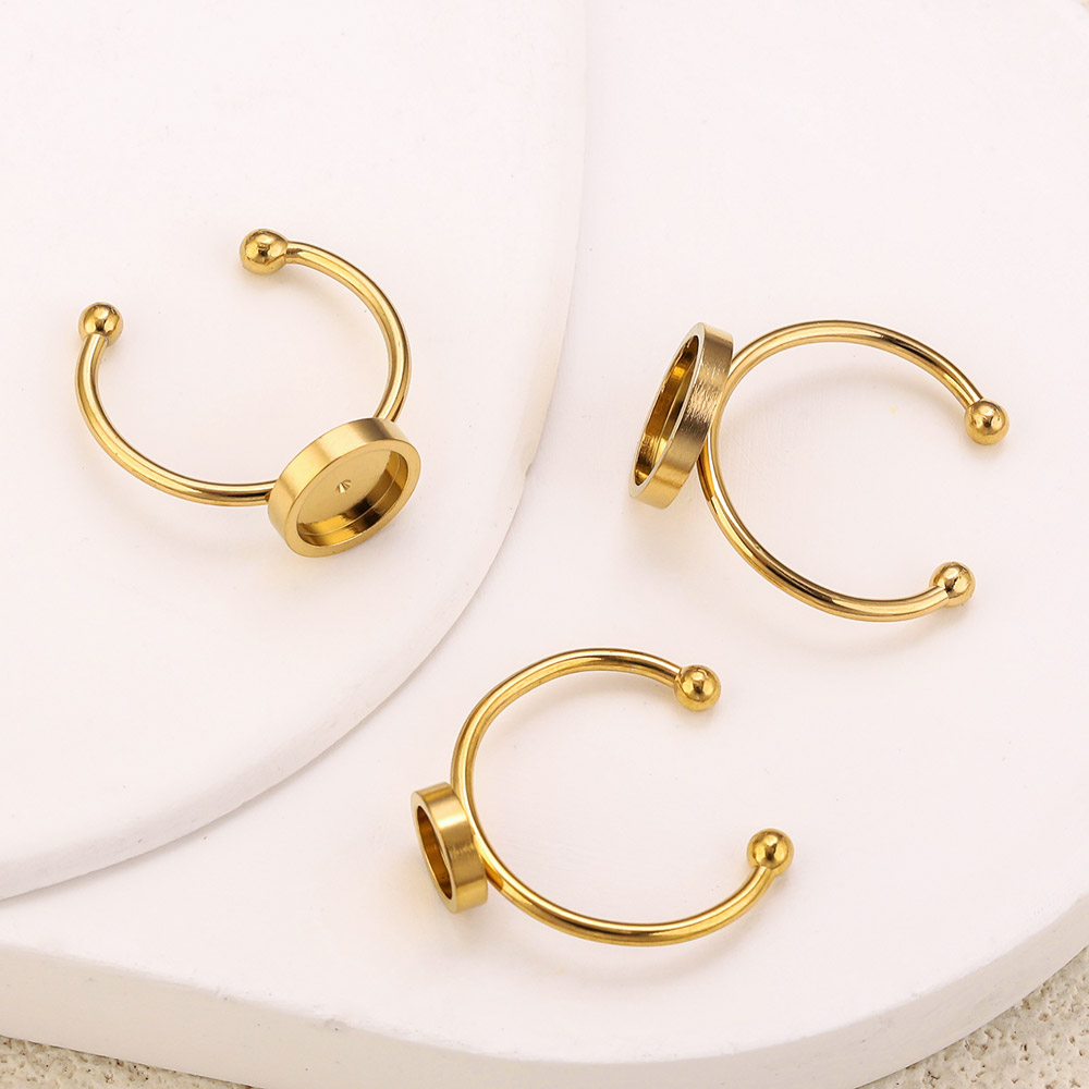 10pcs Stainless Steel Round Ad - đánh giá và giá Jewelry Making With Stones
