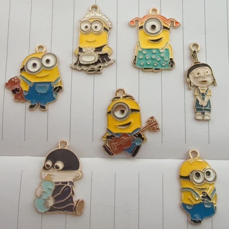 10pcs alloy drip oil cartoon p - đánh giá và giá Jewelry Making Party