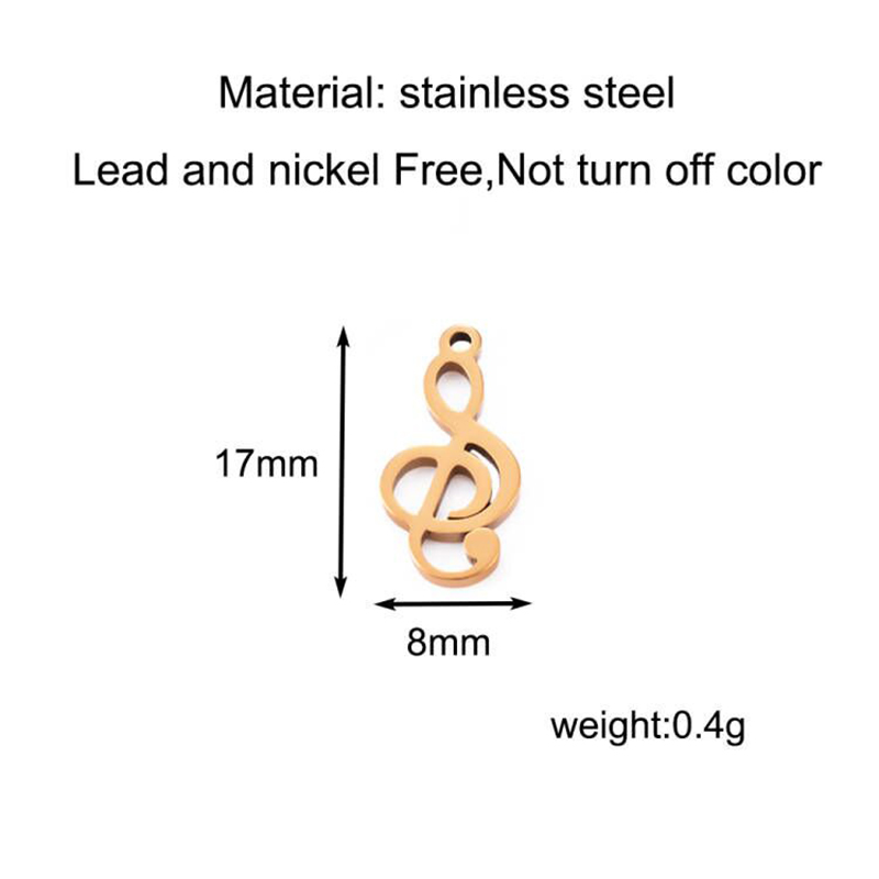 10pcs Charms Musical Note Stai - đánh giá và giá Jewelry Making Notes