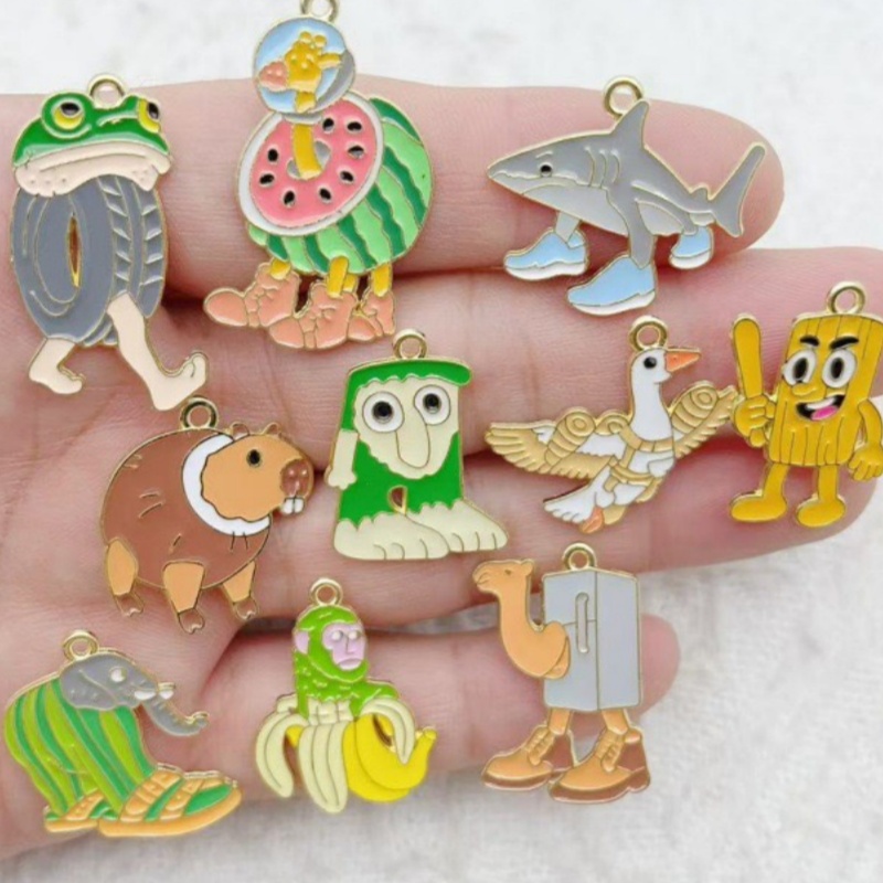 10pcs Creative Alloy Drip Oil  - đánh giá và giá Jewelry Making Party