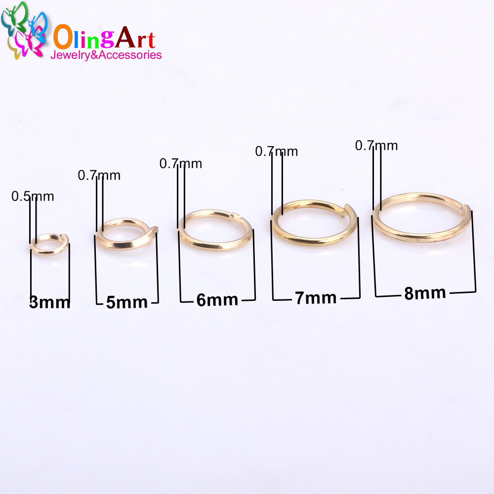 OlingArt KC Mạ Vàng Nhảy Vòng  - đánh giá và giá Jump Ring Assorted