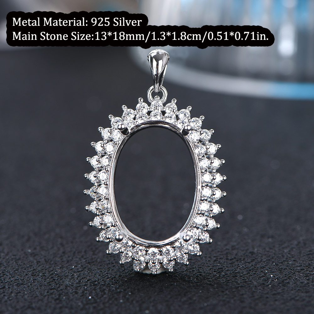 13x18mm S925 Sterling Silver R - đánh giá và giá Jewelry Making With Stones