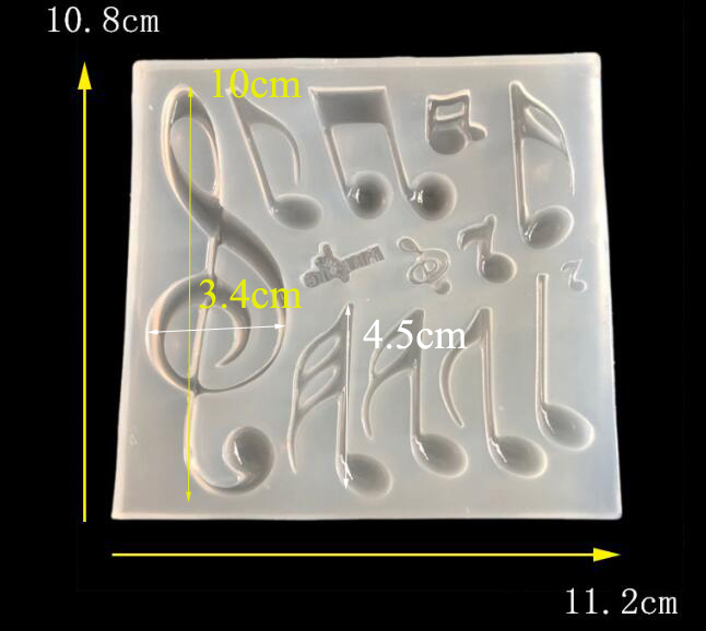 1PC music note silicone mold U - đánh giá và giá Jewelry Making Notes