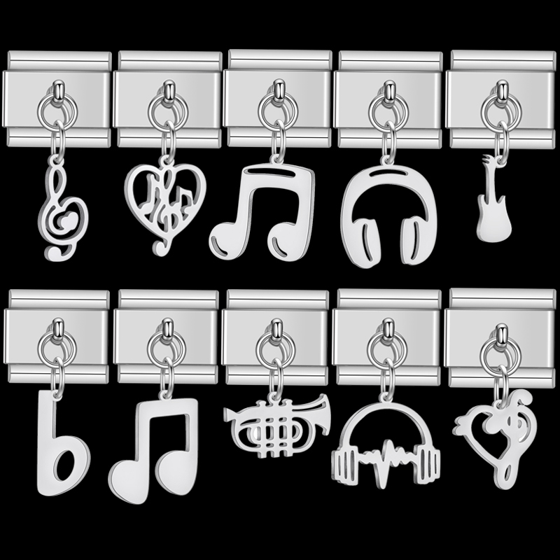 Trendy Rock Music Heart Note E - đánh giá và giá Jewelry Making Notes