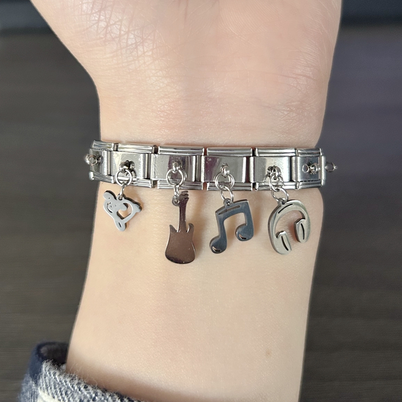 Trendy Rock Music Heart Note E - đánh giá và giá Jewelry Making Notes