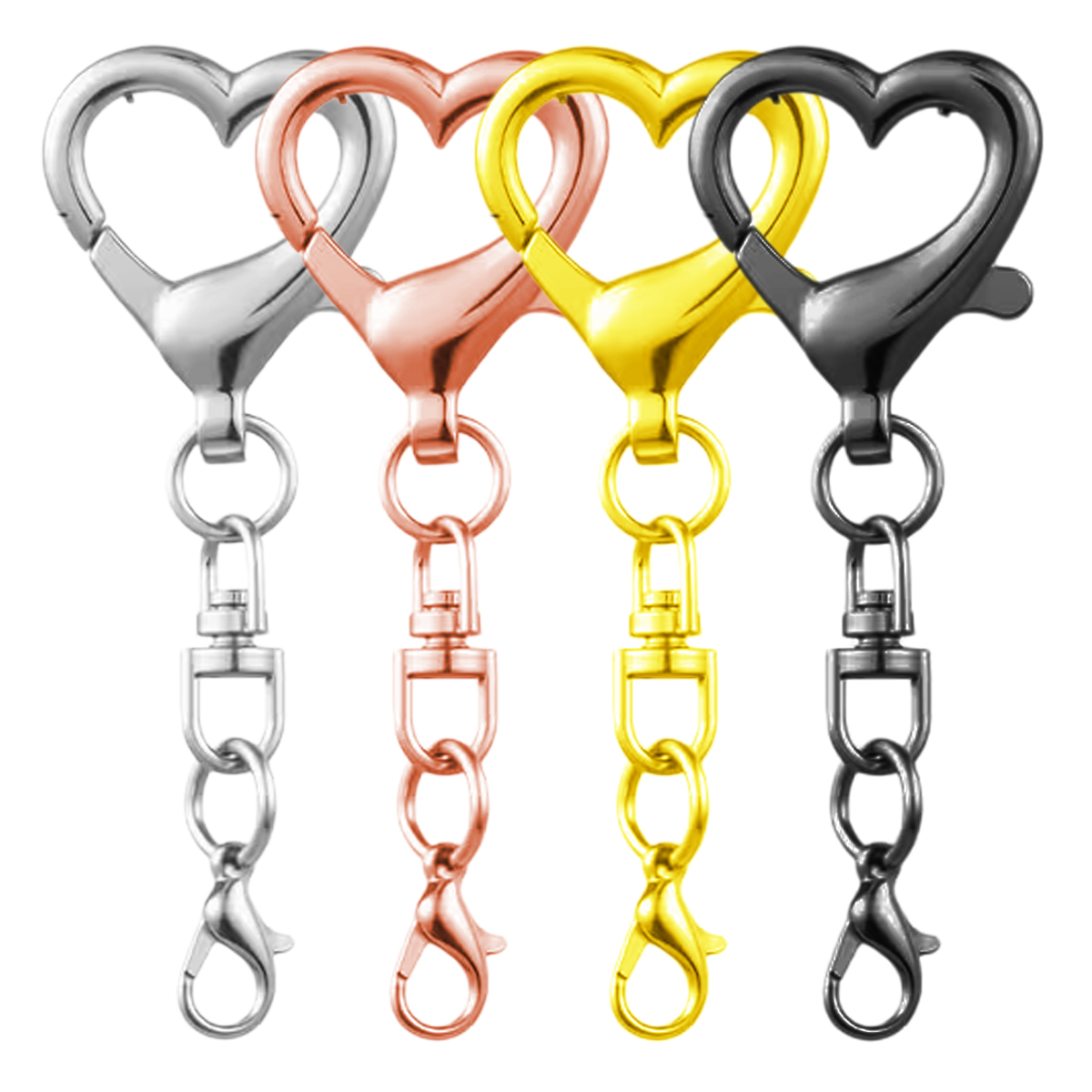 5/15/30Pcs Heart Shaped Swivel - đánh giá và giá Jewelry Making Pins