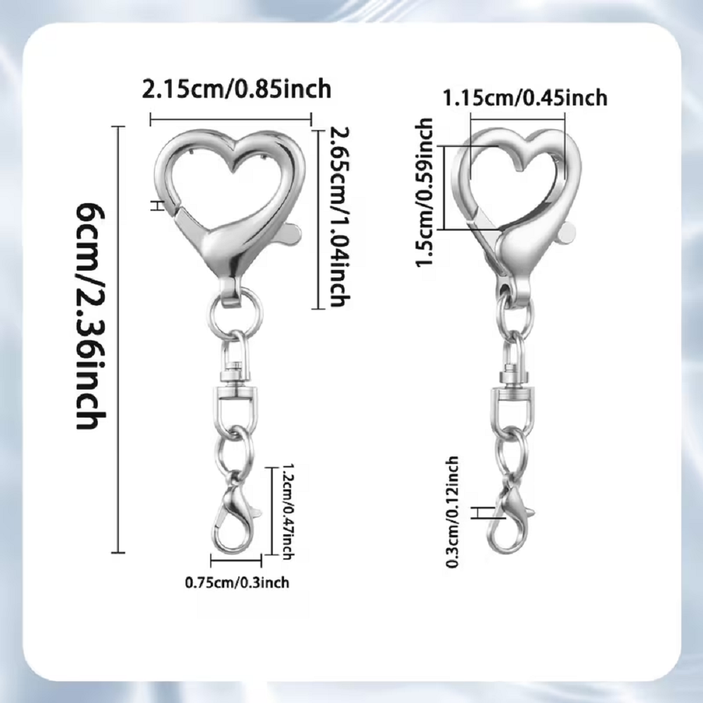5/15/30Pcs Heart Shaped Swivel - đánh giá và giá Jewelry Making Pins