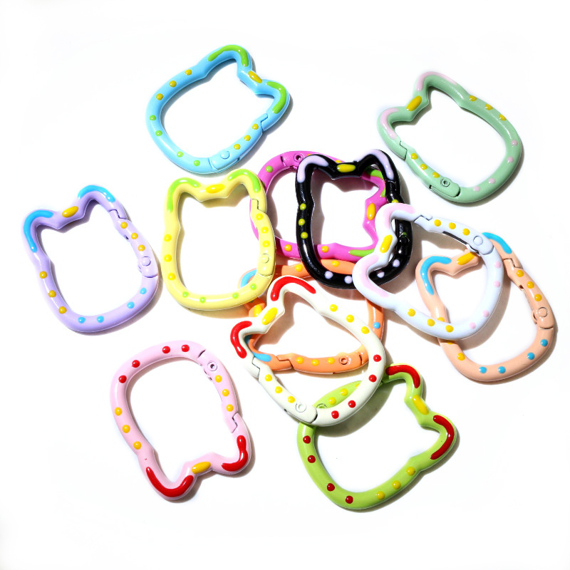 10pcs Random Colors Mix Heart  - đánh giá và giá Jump Ring Assorted