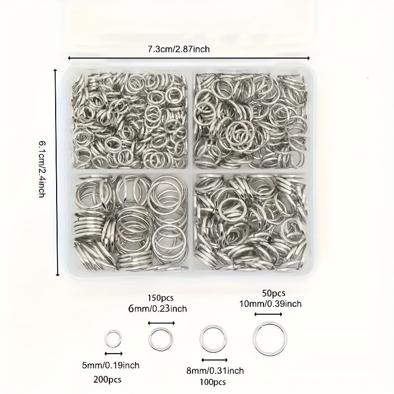 500Pcs Mixed Open Jump Rings S - đánh giá và giá Jump Ring Assorted