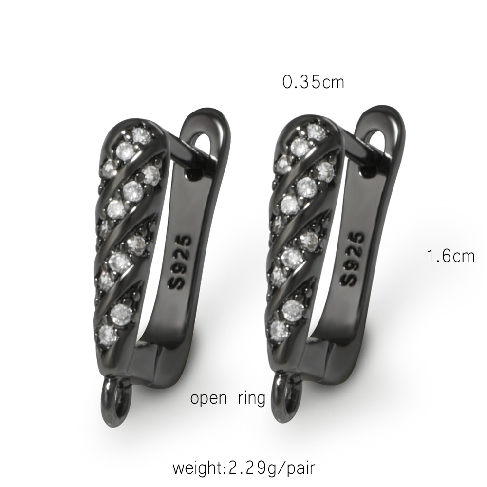 YANASI 1 Pair Gun Black  Brass - đánh giá và giá Jewelry Making Pins