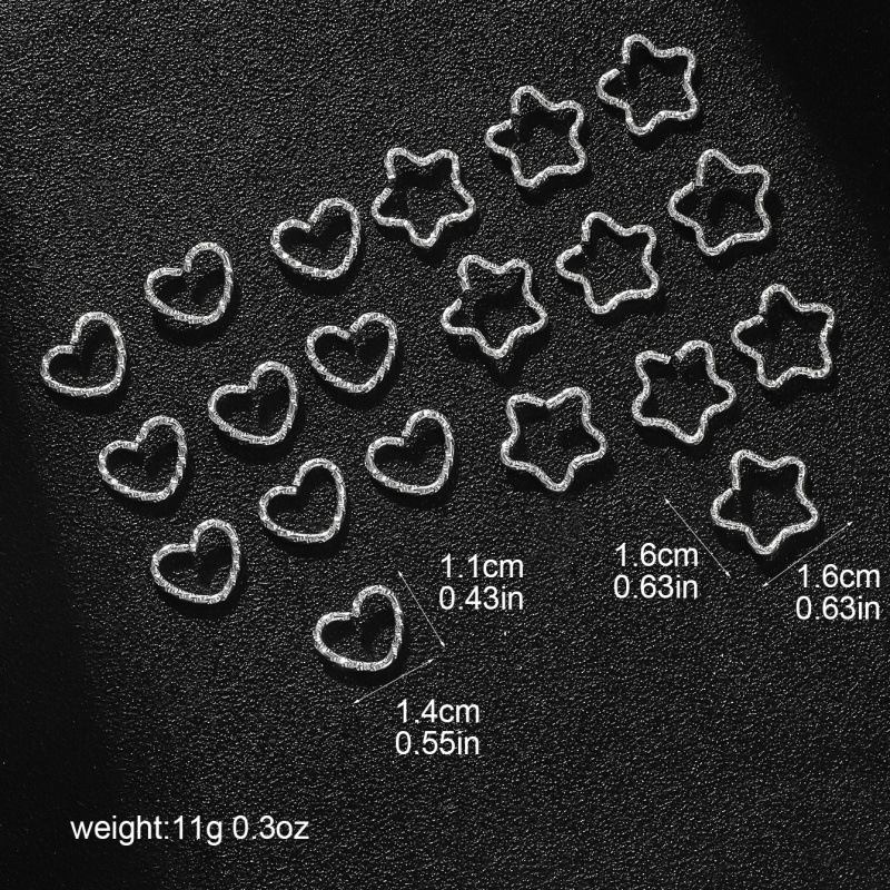 20-30Pcs Star & Love Embossed  - đánh giá và giá Jewelry Making Knots