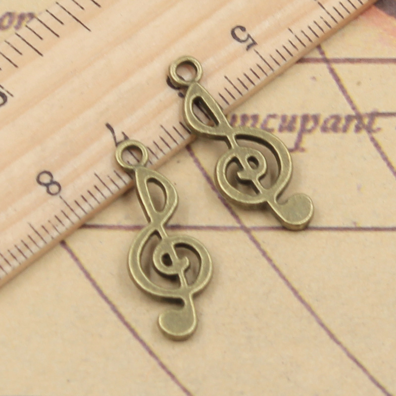 40 Chiếc Quyến Rũ Nốt Nhạc 26X - đánh giá và giá Jewelry Making Notes