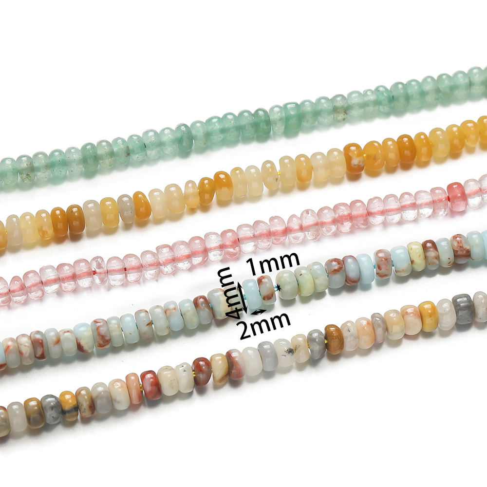 1 Strand Natural Stone Flat Ro - đánh giá và giá Jewelry Making With Stones