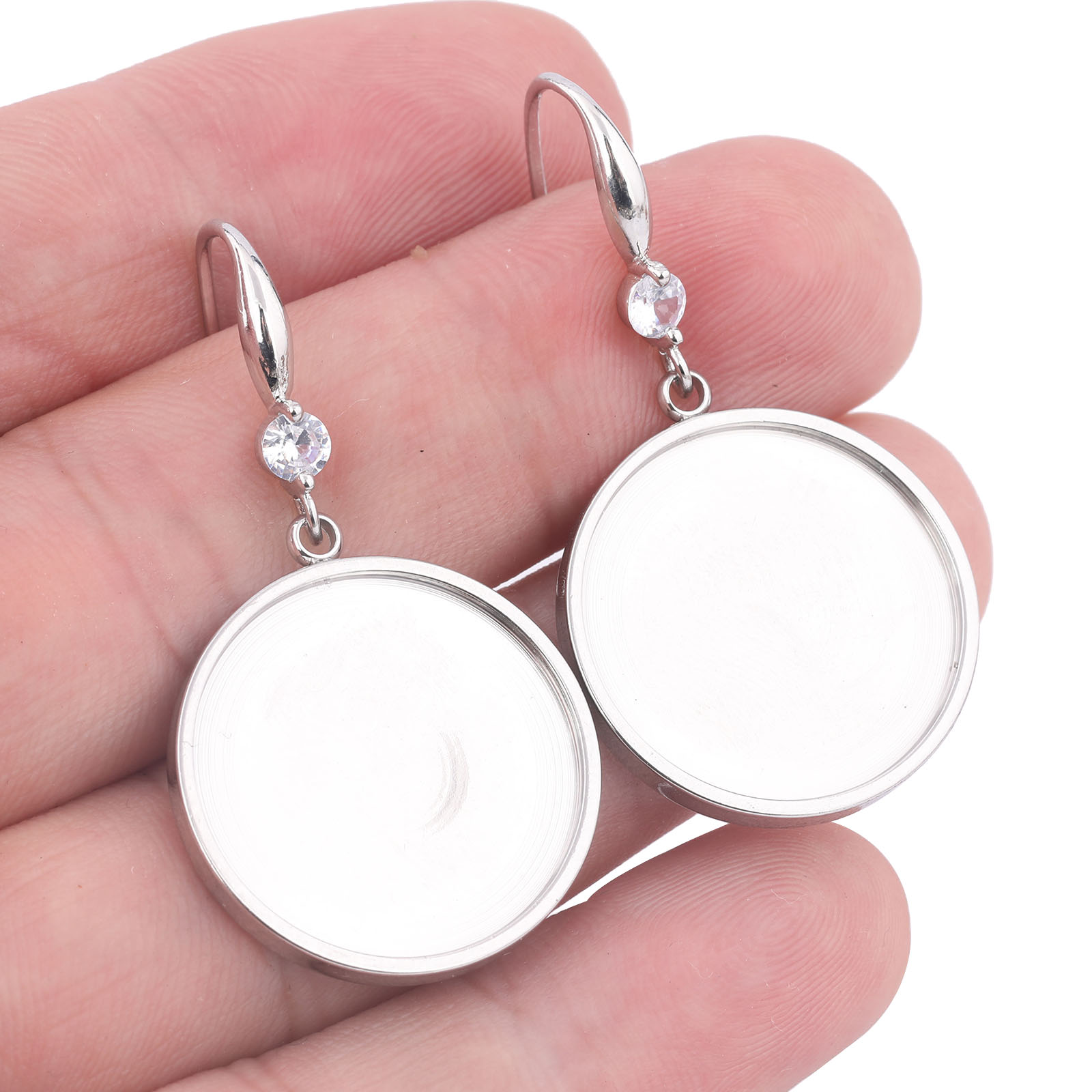 6pcs Stainless Steel Fit 20mm  - đánh giá và giá Jewelry Making With Stones