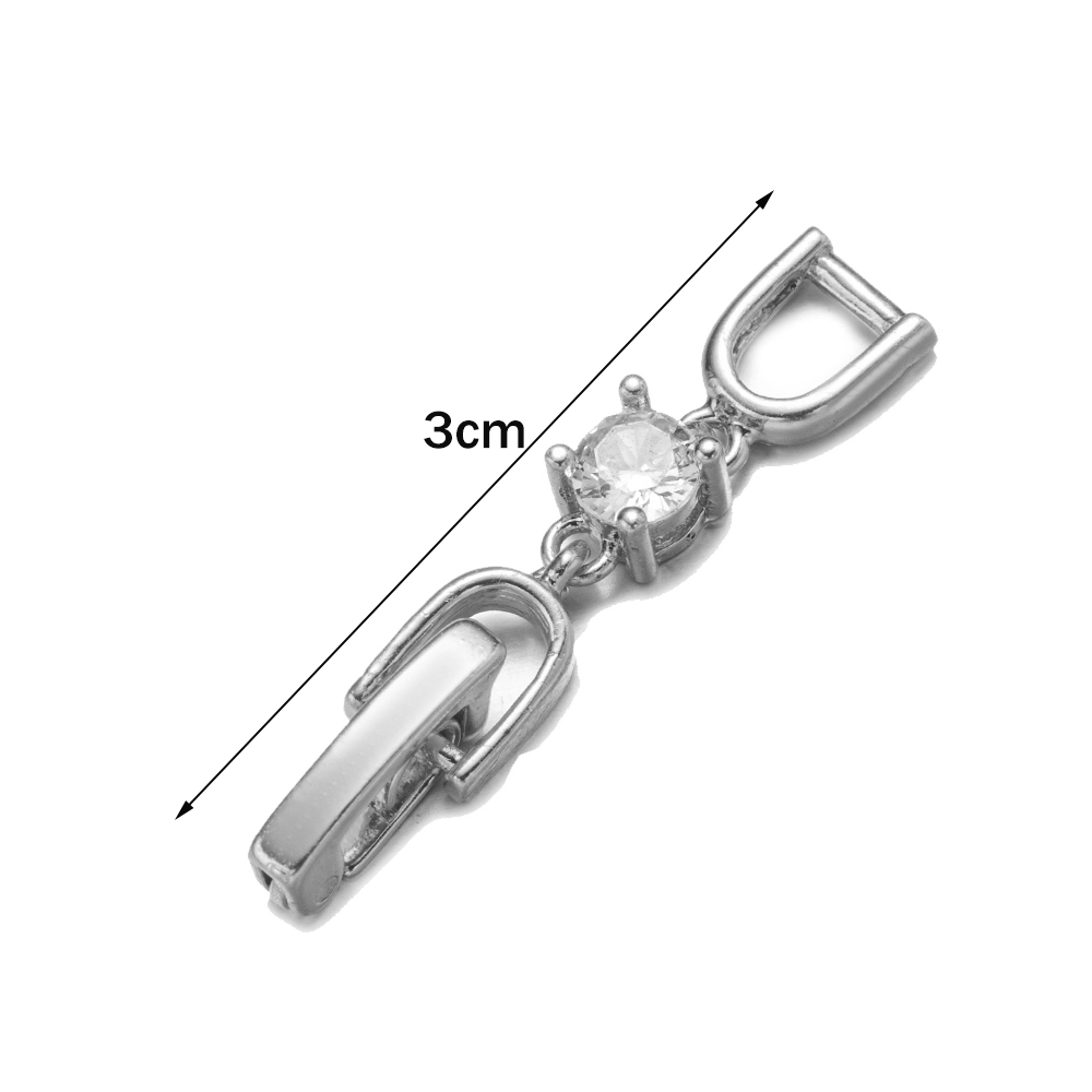 5pcs White Gold Plated Crystal - đánh giá và giá Jewelry Making Soldering Kit