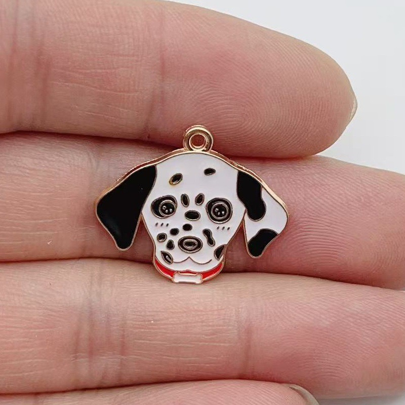 12pcs cartoon pet spotted dog  - đánh giá và giá Jewelry Making Party