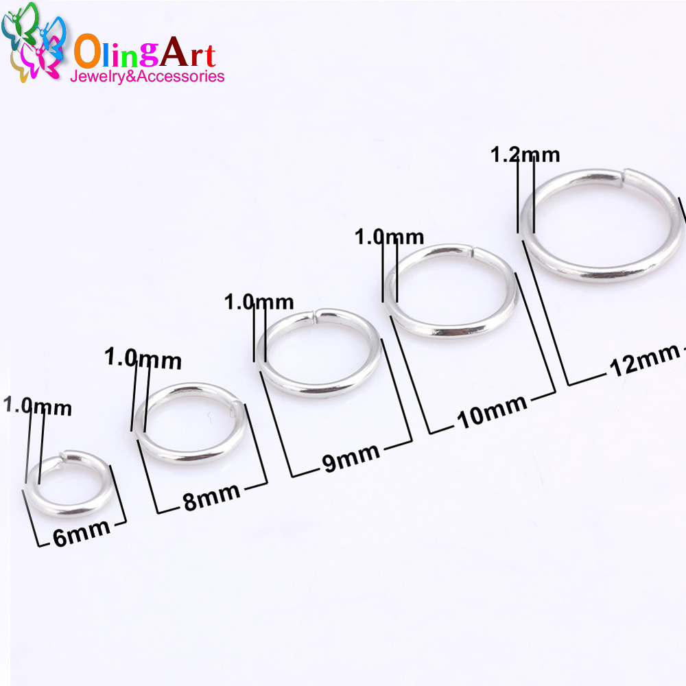 OlingArt Rhodium Mạ Nhảy Vòng  - đánh giá và giá Jump Ring Assorted