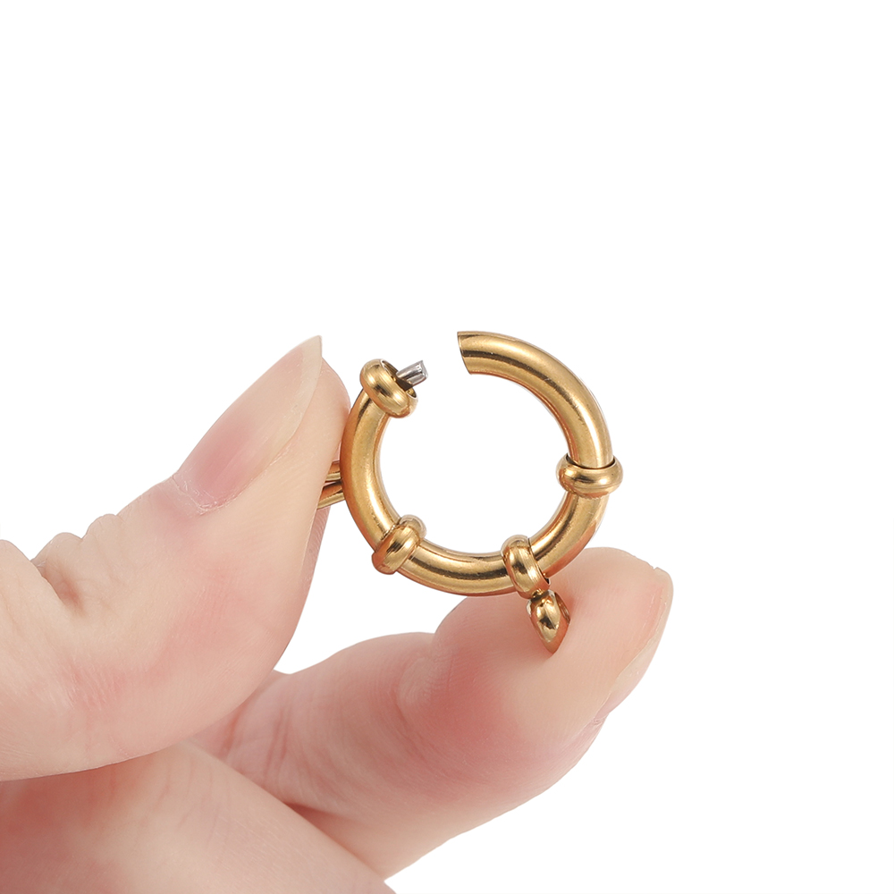2pcs Stainless Steel Round Spr - đánh giá và giá Jewelry Making Pins