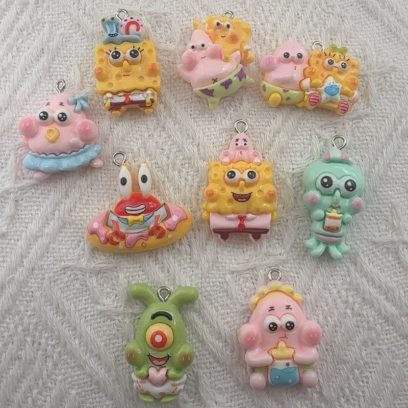 10pcs cartoon resin pendant, D - đánh giá và giá Jewelry Making Party