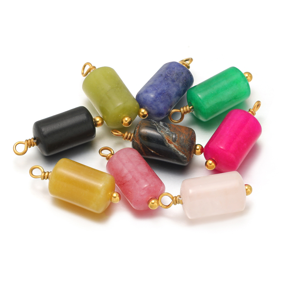 10pcs Stainless Steel Natural  - đánh giá và giá Jewelry Making With Stones