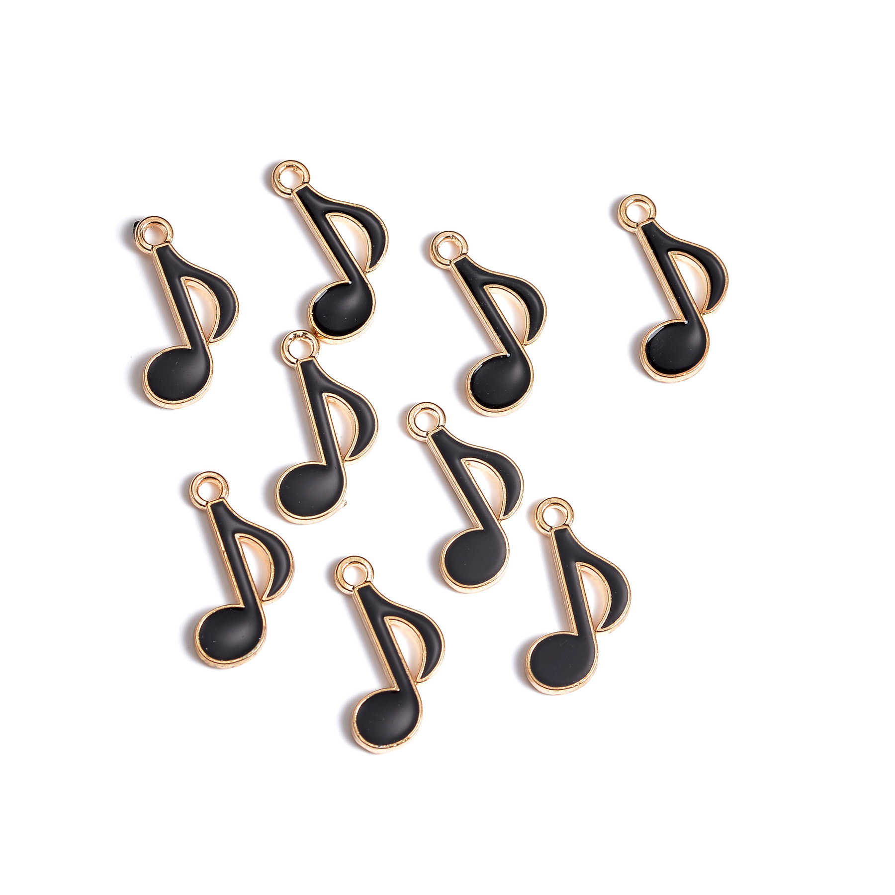 50pcs 12x20mm Cute Enamel Musi - đánh giá và giá Jewelry Making Notes