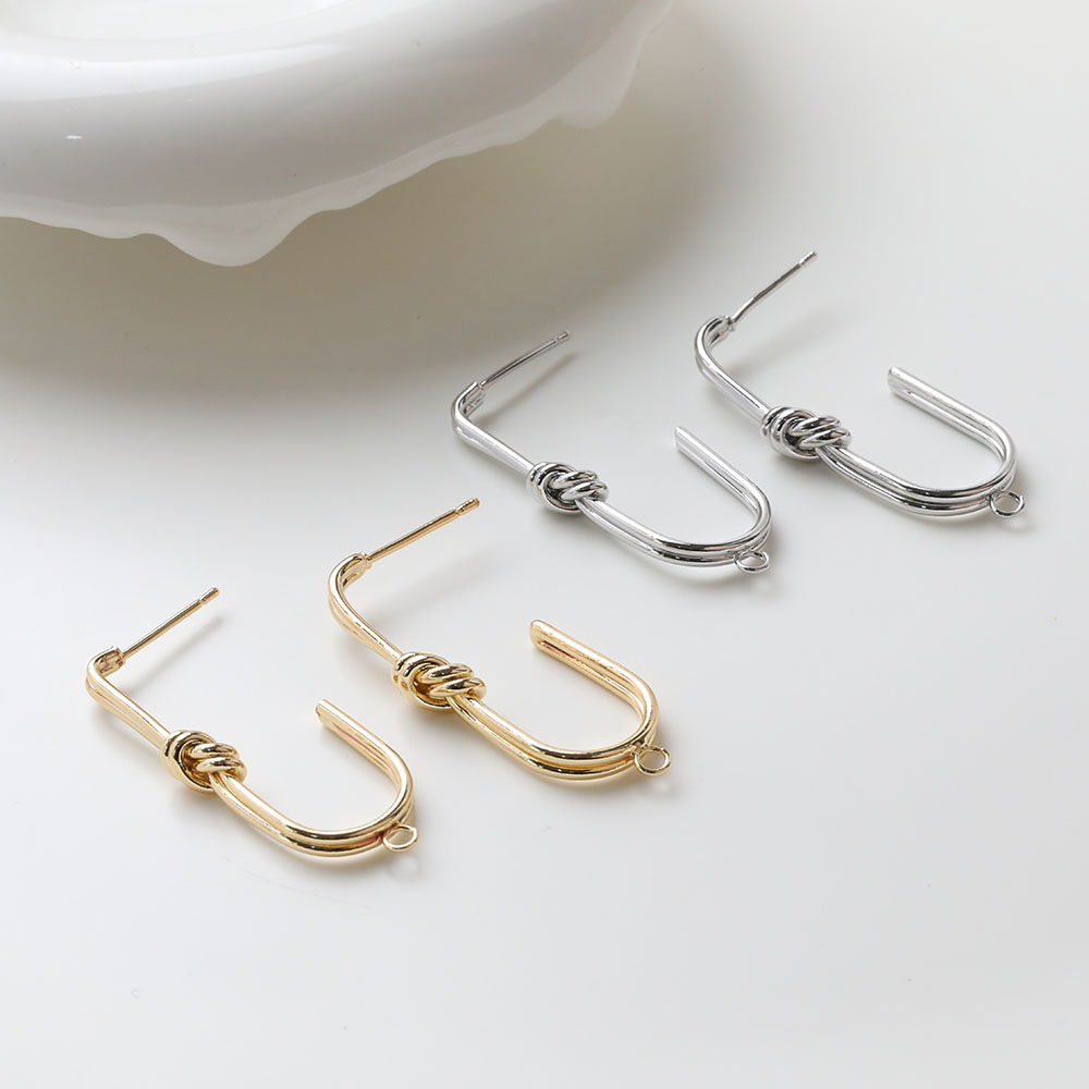 2PCS Dainty U-shaped Knotted E - đánh giá và giá Jewelry Making Knots