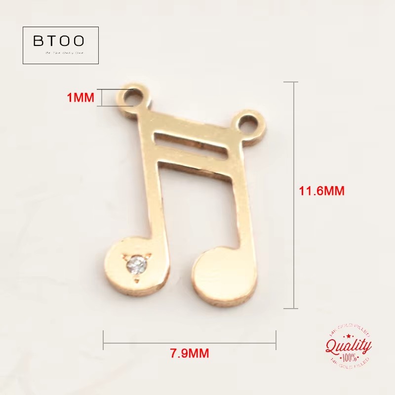 Musical Note Charm Pendant Tar - đánh giá và giá Jewelry Making Notes